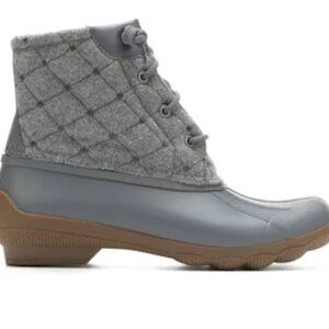 Sperry Women’s Quilted Duck Boots STS93027F Gray Size 7 – Waterproof
